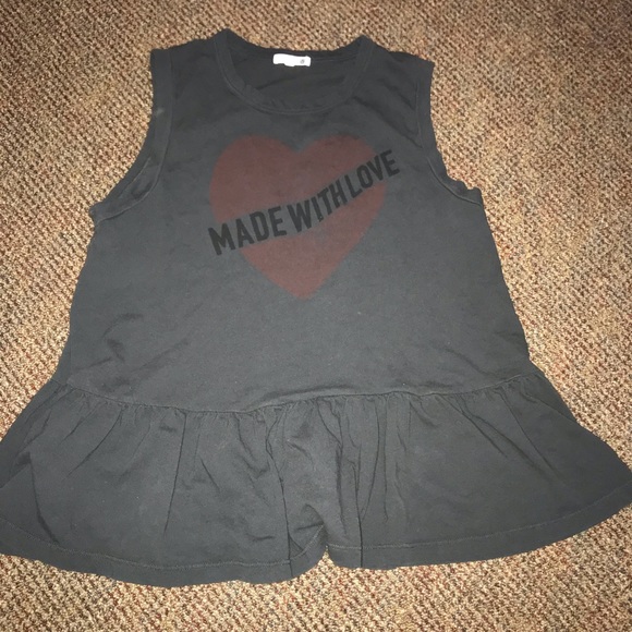 Sundry Made with Love Ruffle Tank - Picture 2 of 5